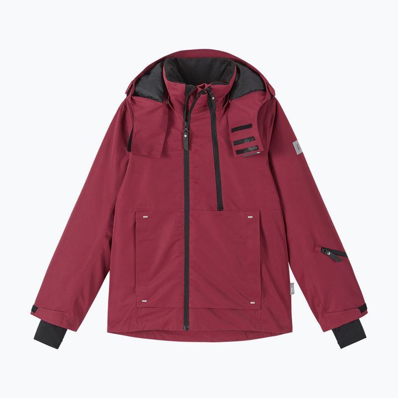 Children's ski jacket Reima Tieten maroon