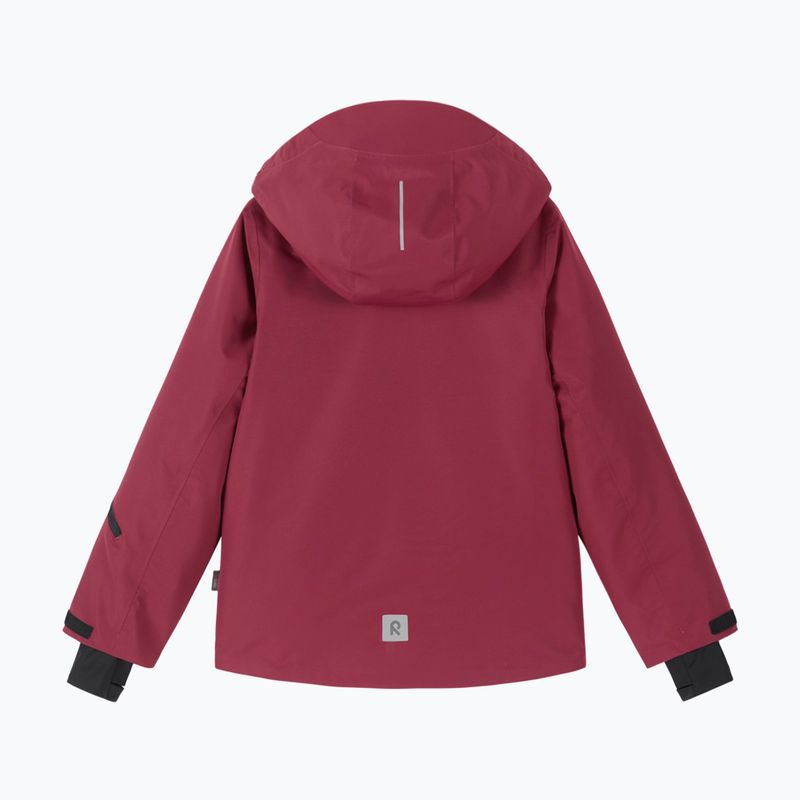 Children's ski jacket Reima Tieten maroon 2