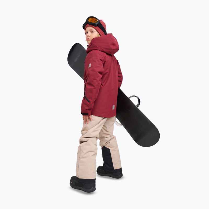 Children's ski jacket Reima Tieten maroon 11