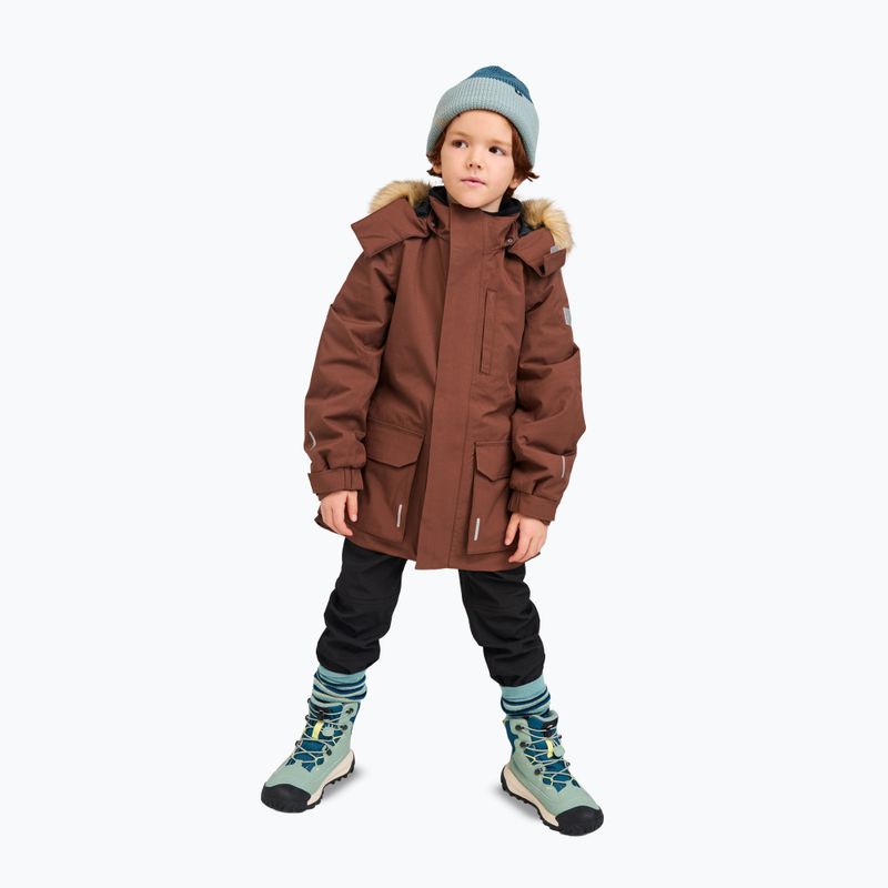 Children's winter jacket Reima Ajaton umber brown 12