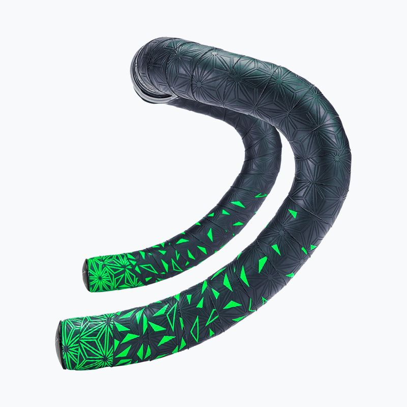 SUPACAZ Super Sticky Kush Star Fade neon green star fade/neon green plugs handlebar wrap