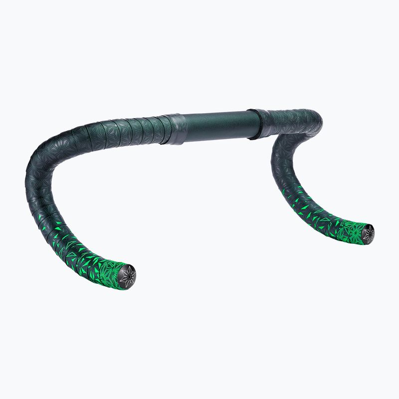 SUPACAZ Super Sticky Kush Star Fade neon green star fade/neon green plugs handlebar wrap 2