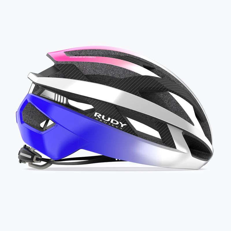Bike helmet Rudy Project Rebel pearl metal/pink/cyber blue shiny 2