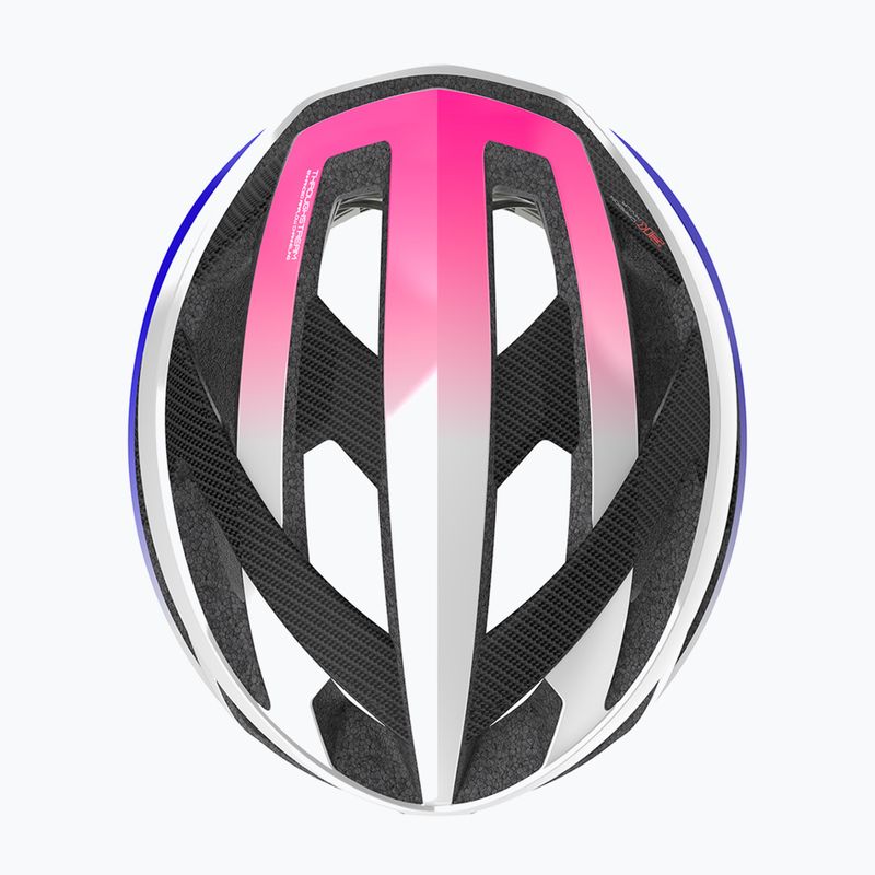 Bike helmet Rudy Project Rebel pearl metal/pink/cyber blue shiny 5