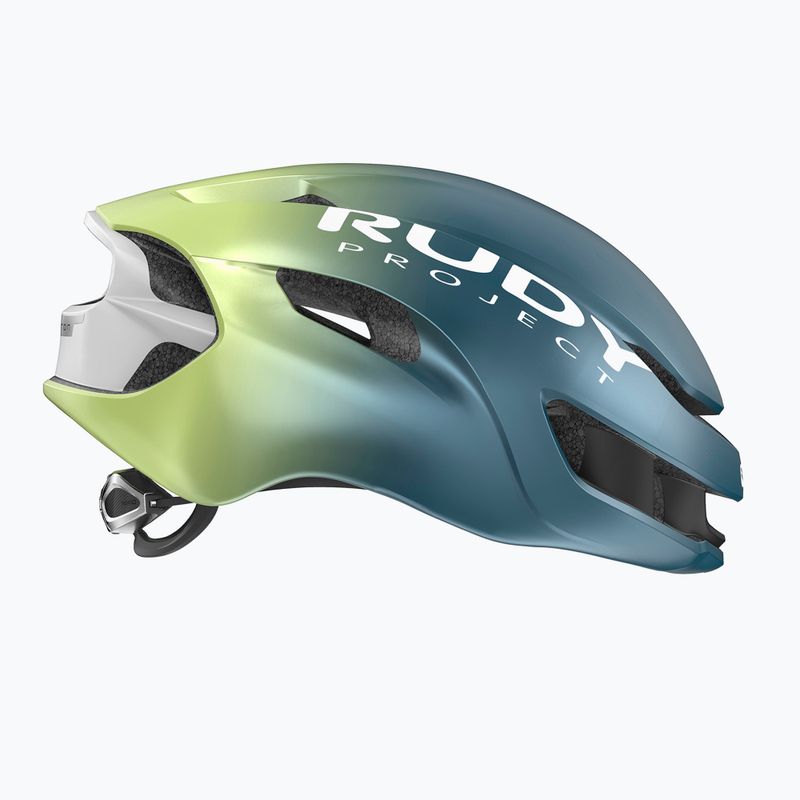 Bike helmet Rudy Project Nytron blue avio/apple green metal matte 2