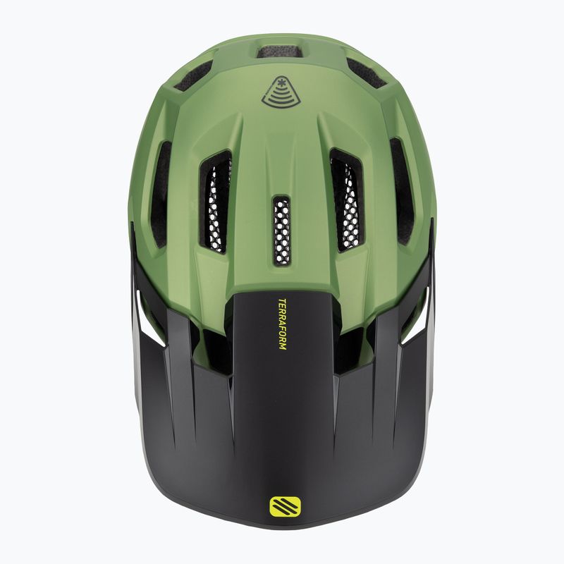 Bike helmet Rudy Project Terraform met.olive/black/acid green matte 6