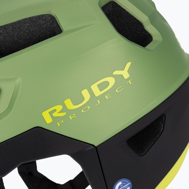 Bike helmet Rudy Project Terraform met.olive/black/acid green matte 7