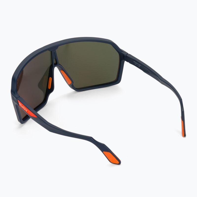 Rudy Project Spinshield blue navy matte/multilaser orange cycling glasses SP7240470000 2