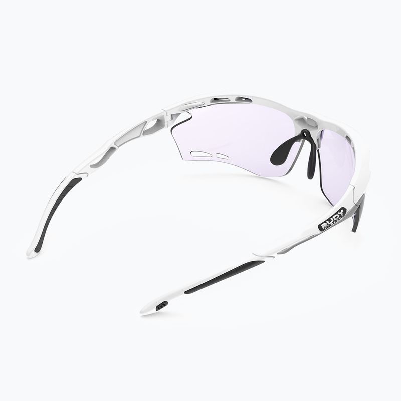 Rudy Project Propulse white glossy/impactx photochromic 2 laser purple sunglasses 5