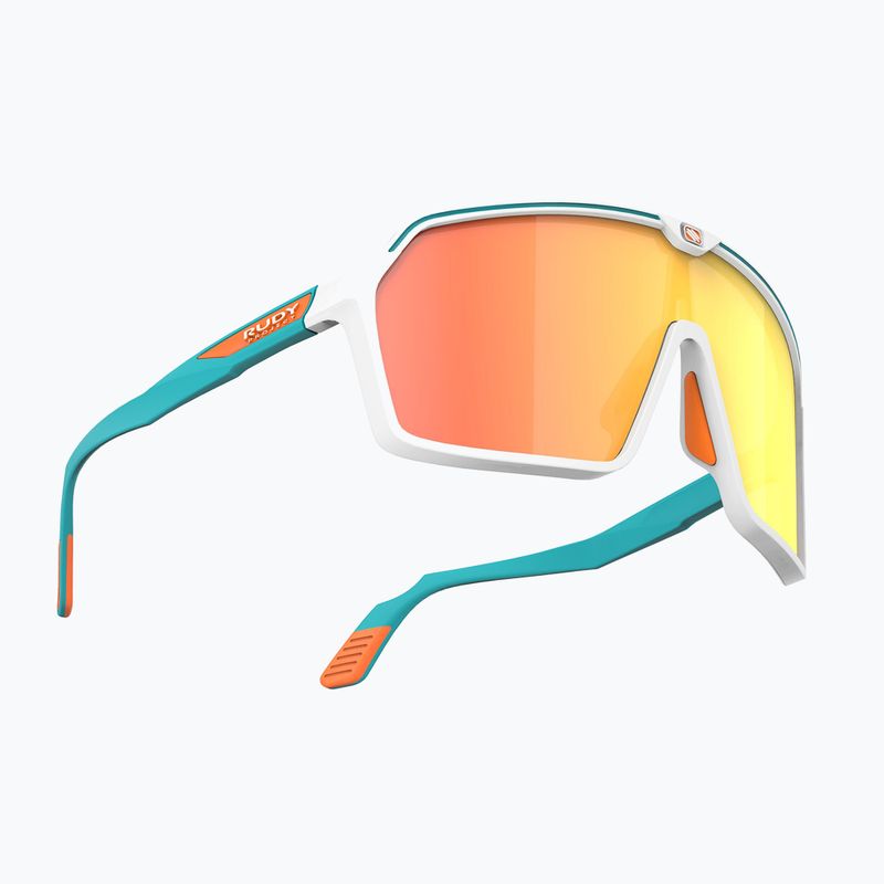 Rudy Project Spinshield white and water matte/multilaser orange cycling glasses SP7240580003 2