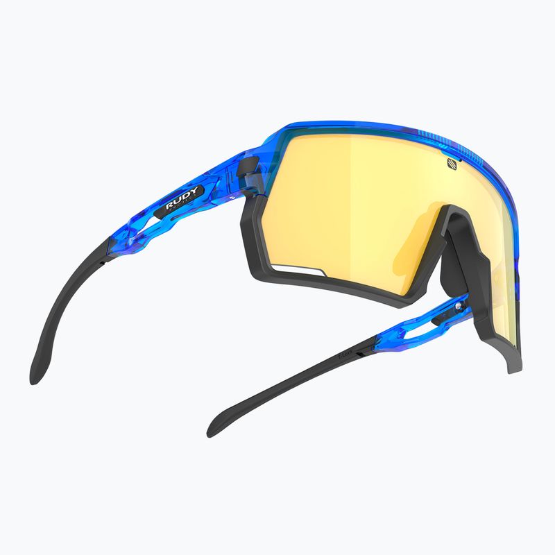 Rudy Project Kelion crystal blue gloss/multilaser yellow sunglasses 3
