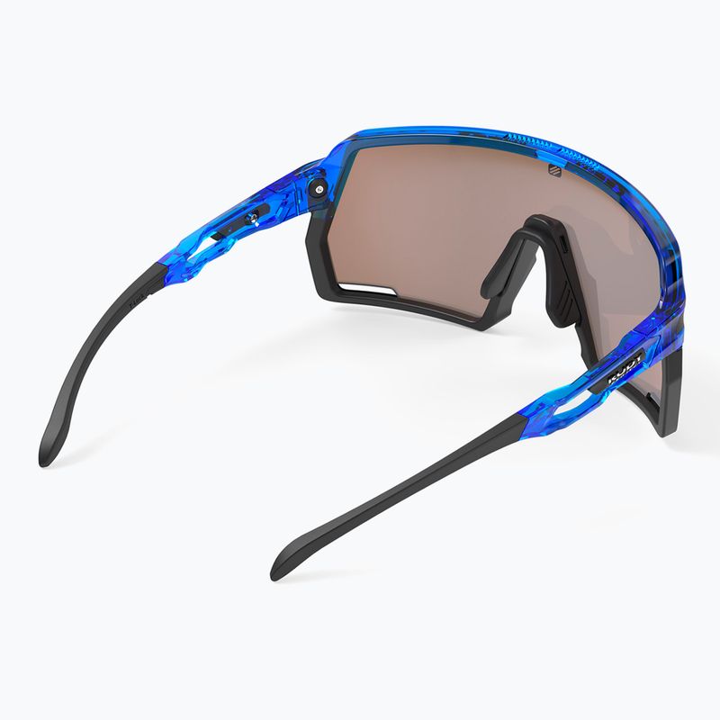Rudy Project Kelion crystal blue gloss/multilaser yellow sunglasses 5