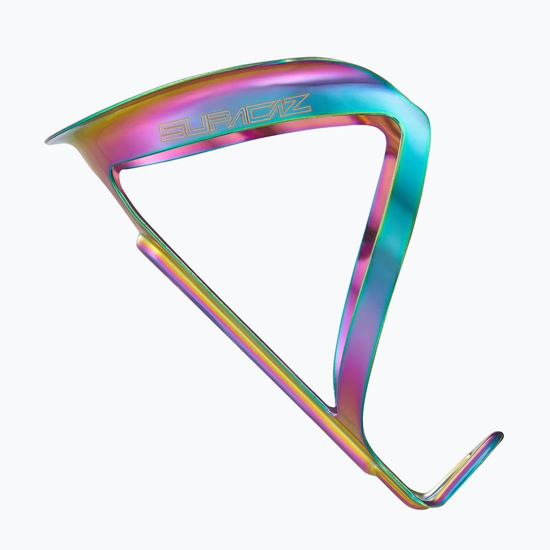 SUPACAZ Fly Cage Ano oil slick bottle cage 2