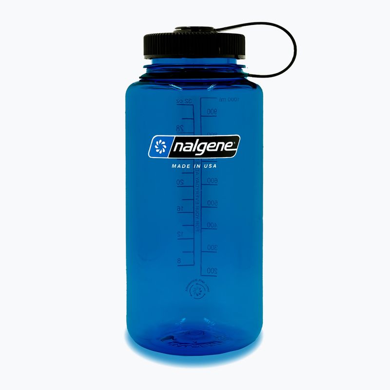 Nalgene Wide Mouth Sustain 1L blue travel bottle 2020-1732