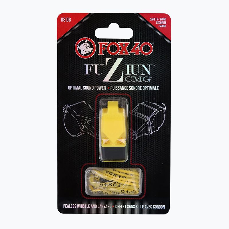 Whistle with cord Fox 40 Fuzion CMG yellow 4