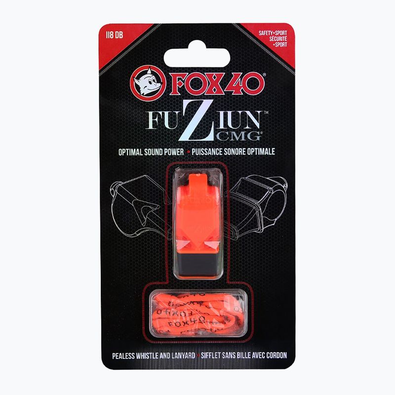 Whistle with cord Fox 40 Fuzion CMG orange 4