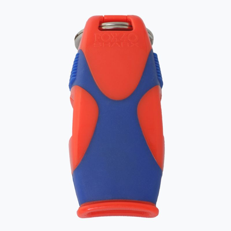 Fox 40 Sharx Safety orange/blue whistle with cord 2