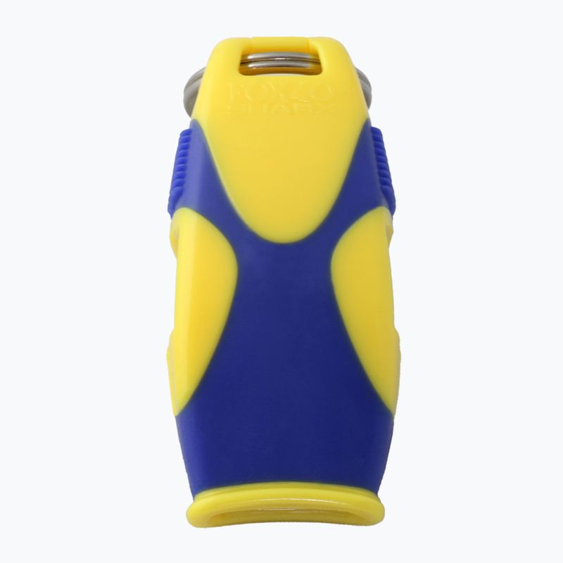 Fox 40 Sharx Safety yellow/blue whistle with cord 2