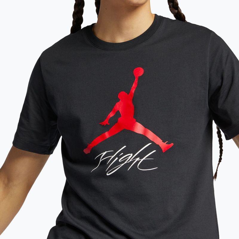 Men's T-shirt Jordan Jumpman Flight black/gym red 5