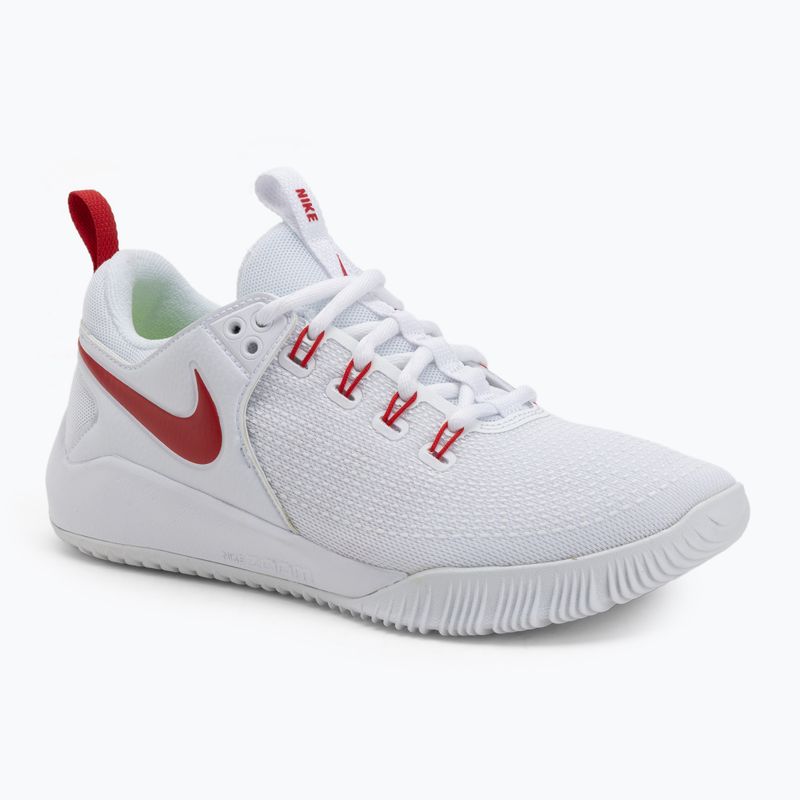 Women's volleyball shoes Nike Air Zoom Hyperace 2 white/university red