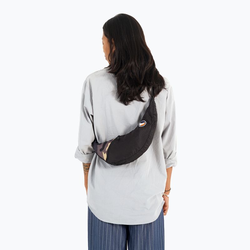 Ticket To The Moon Upcycled Sling shoulder bag black/camo 4