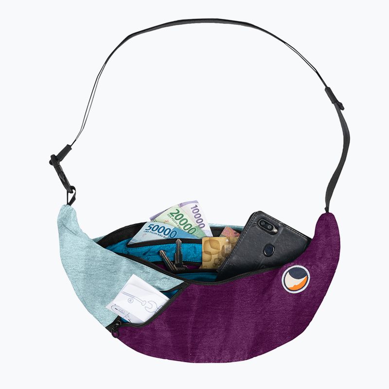 Ticket To The Moon Upcycled Sling shoulder bag plum/cloud 2