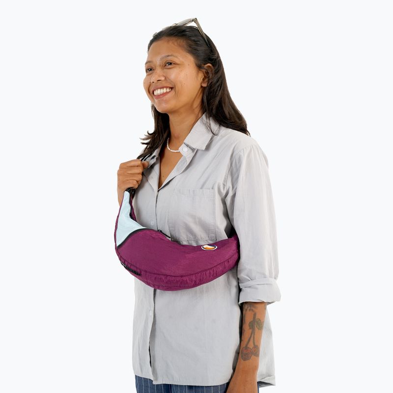 Ticket To The Moon Upcycled Sling shoulder bag plum/cloud 5
