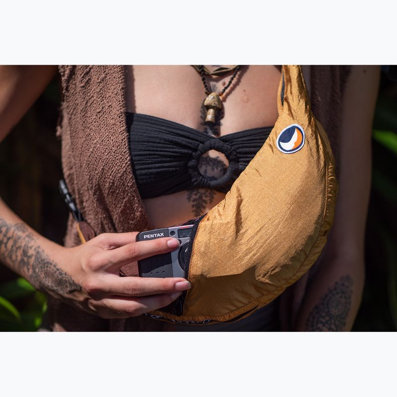Ticket To The Moon Upcycled Sling shoulder bag sand/chocolate 6