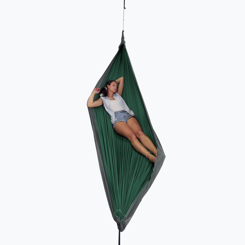 2-person travel hammock Ticket To The Moon Original petrol green/dark grey 3
