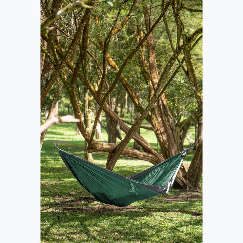 2-person travel hammock Ticket To The Moon Original petrol green/dark grey 4