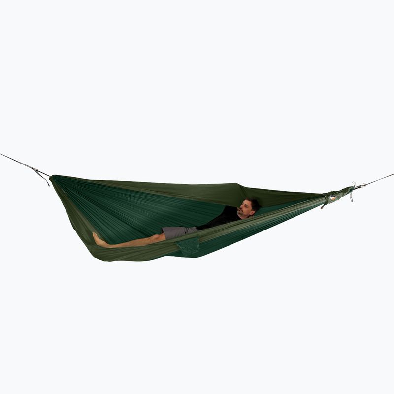 2-person travel hammock Ticket To The Moon King Size dark green/leaf green 5