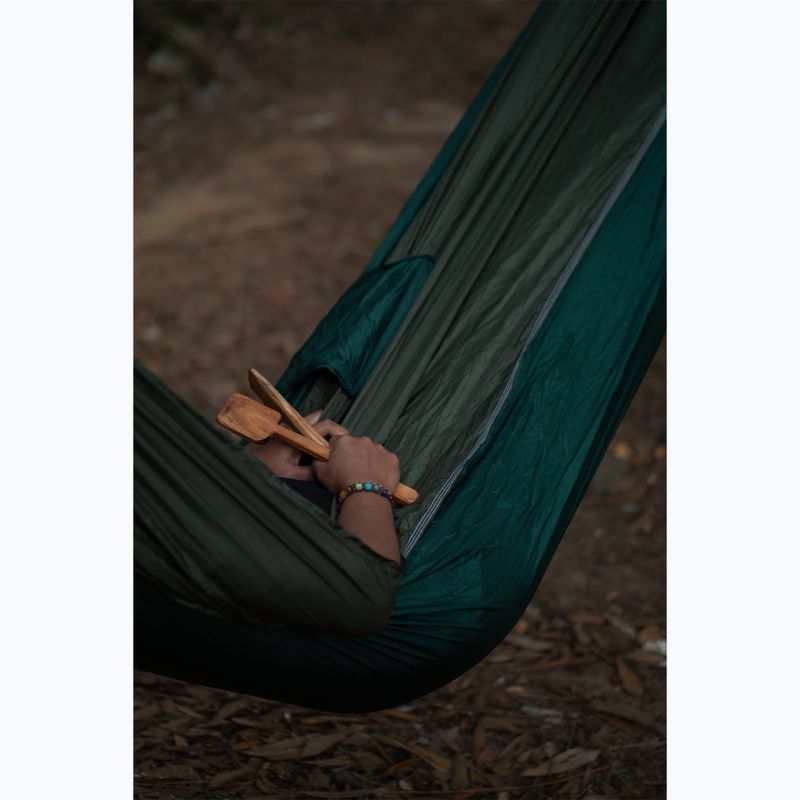 2-person travel hammock Ticket To The Moon King Size dark green/leaf green 6