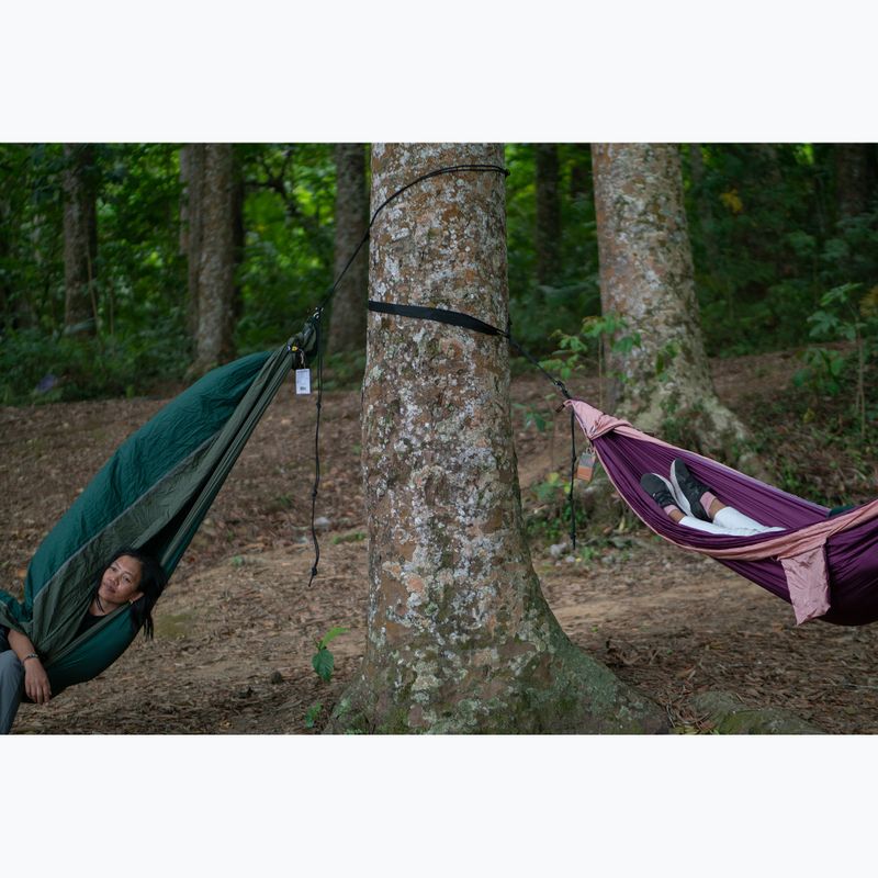 2-person travel hammock Ticket To The Moon King Size dark green/leaf green 8