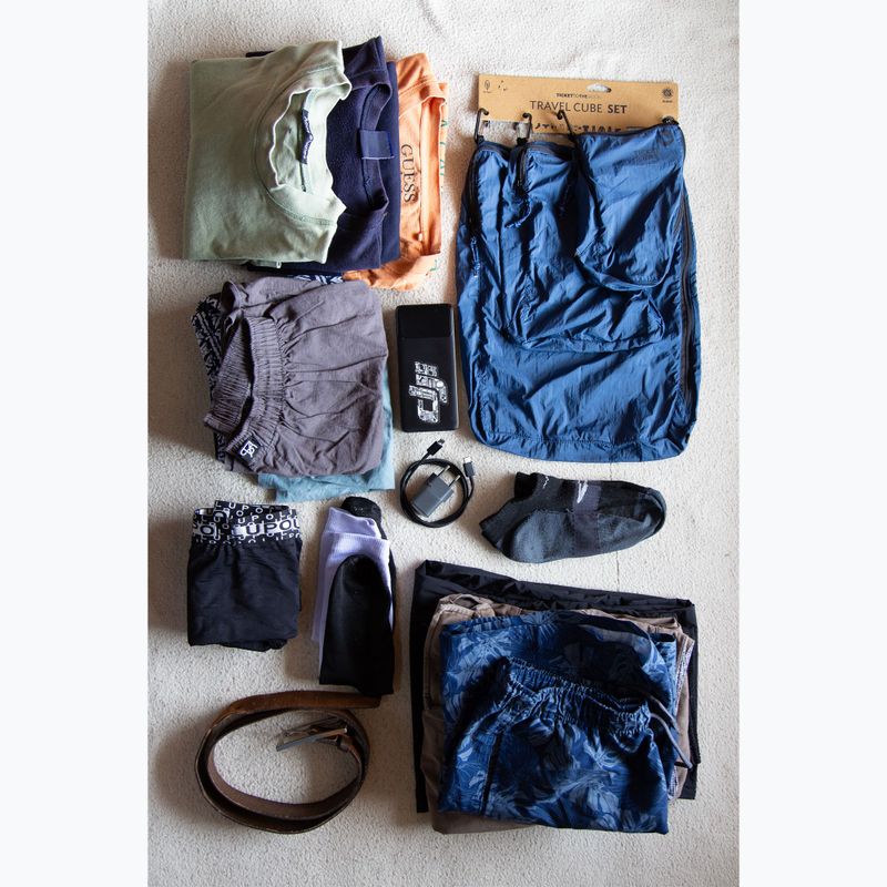 Organizer set Ticket To The Moon Travel Cube Set 3 pcs. lightest blue/blue 7