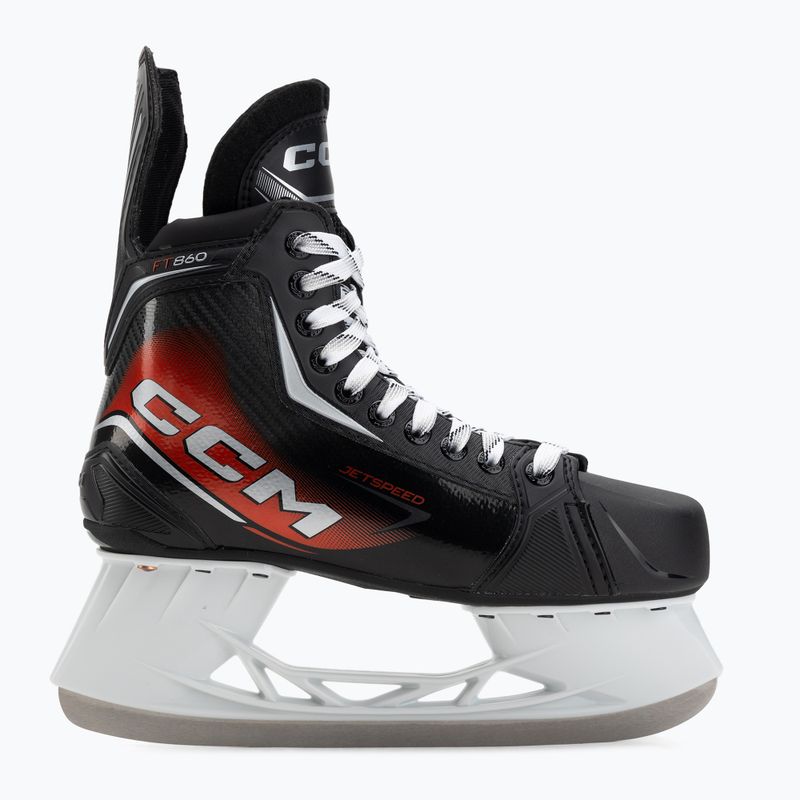 Men's hockey skates CCM JetSpeed FT860 SR REG black 2