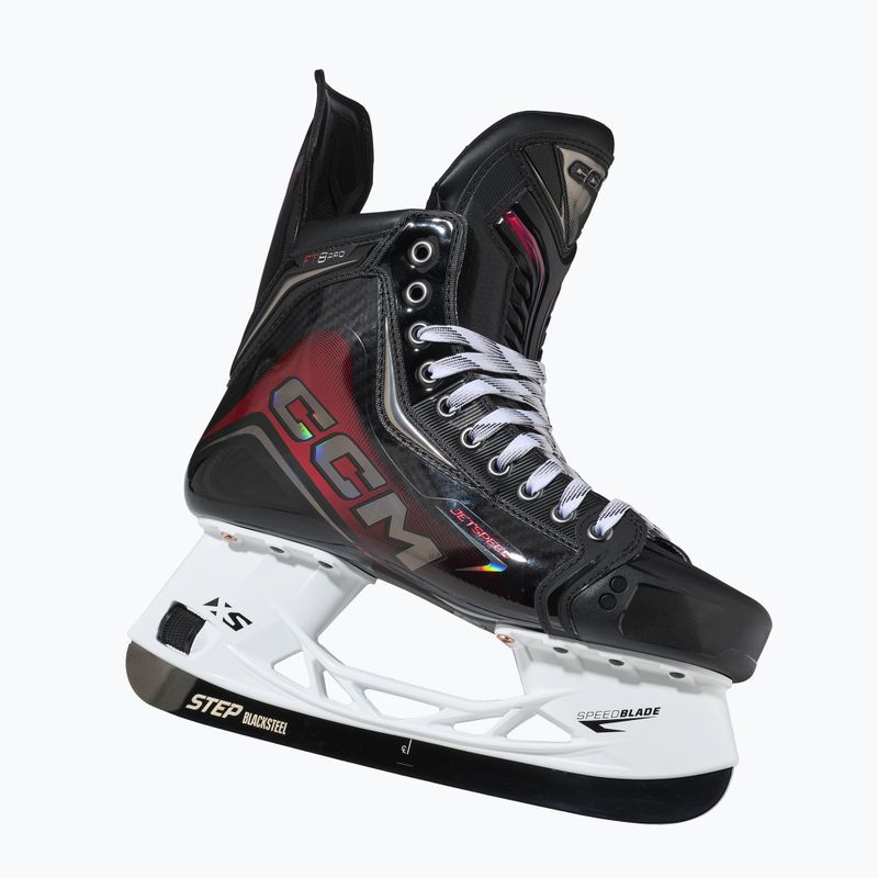 Men's goalie hockey skates CCM JetSpeed FT8 Pro SR TAPERED black 4
