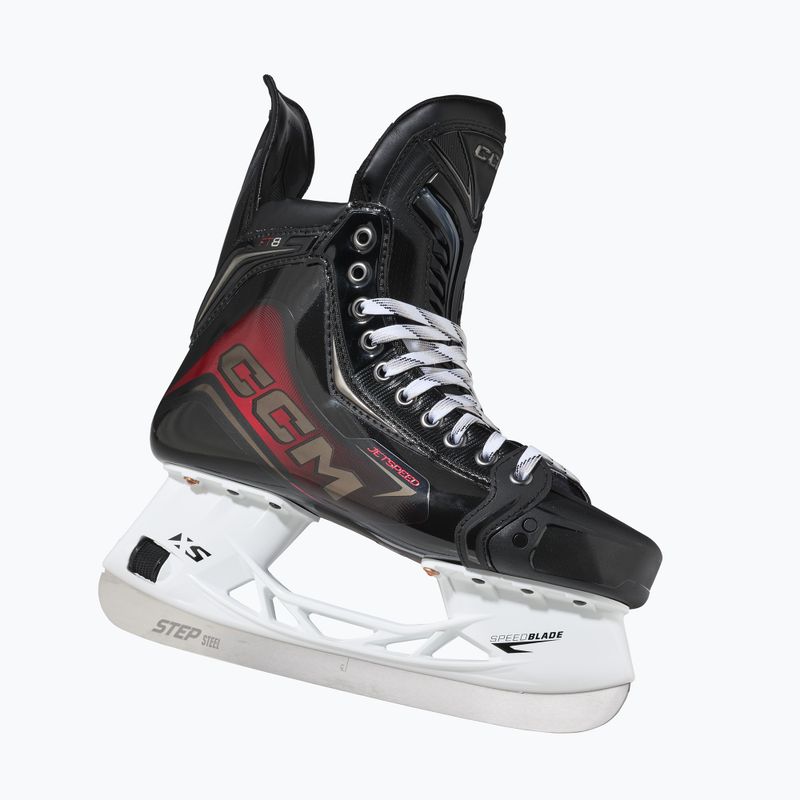 Children's goalie hockey skates CCM JetSpeed FT8 INT TAPERED black 4