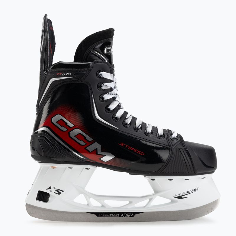 Men's hockey skates CCM JetSpeed FT870 SR REG black 2