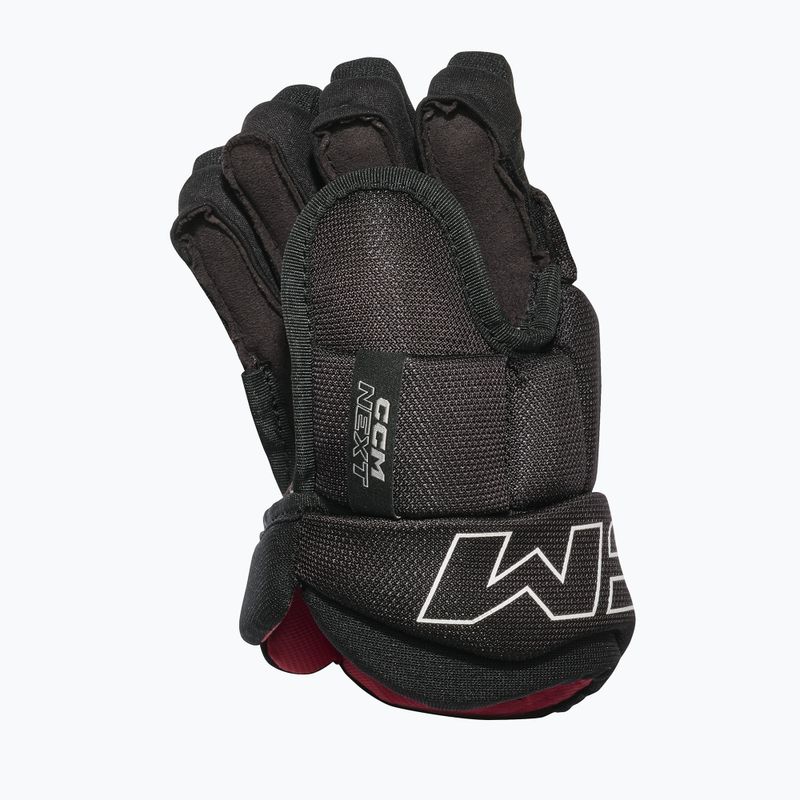 Children's hockey gloves CCM Next YT Gloves black/white 2