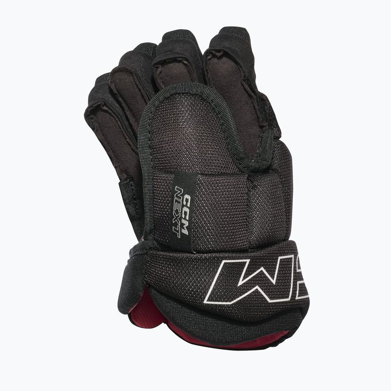 Children's hockey gloves CCM Next JR Gloves black/white 2