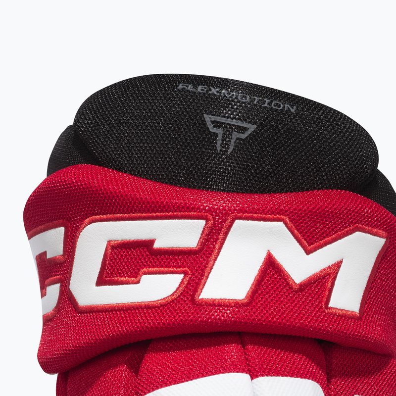 Hockey gloves CCM Tacks XR80 SR Gloves black/red/white 5
