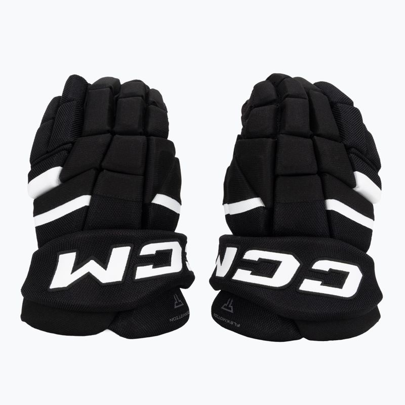 Children's hockey gloves CCM Tacks XR80 JR Gloves black/white 2