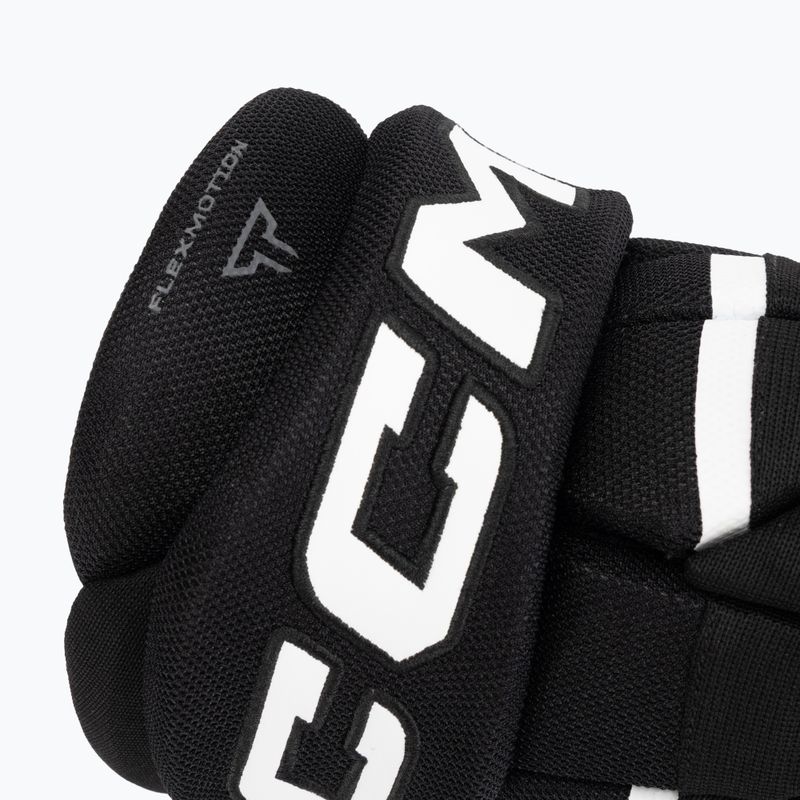 Children's hockey gloves CCM Tacks XR80 JR Gloves black/white 6