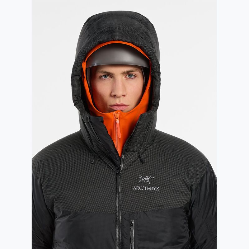 Men's Arcteryx Alpha Parka black down jacket  5