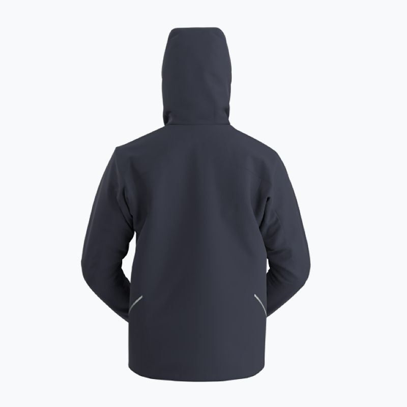 Men's Arc'teryx Solano Hoody softshell jacket black sapphire 4