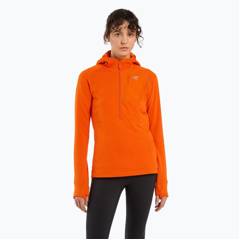 Arc'teryx women's trekking sweatshirt Delta Half Zip Hoody orange X000006213004