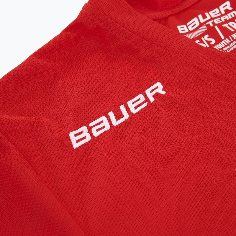 Children's hockey longsleeve Bauer Flex Practice Jersey Jr red 4