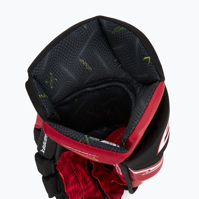 Hockey gloves Bauer Vapor Fly40 Sr black/red 7