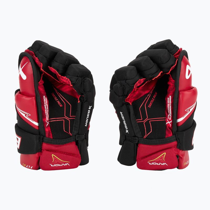 Hockey gloves Bauer Vapor Fly40 Int black/red 3