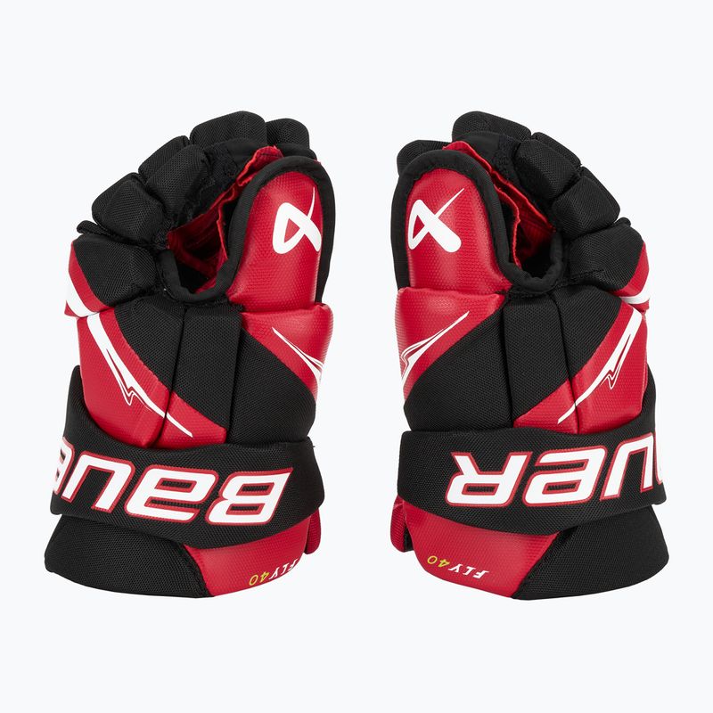 Hockey gloves Bauer Vapor Fly40 Int black/red 4